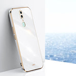 Custodia antiurto in TPU con bordo in oro con placcatura 6D XINLI, For OPPO A92s, For OPPO A93, For OPPO F11