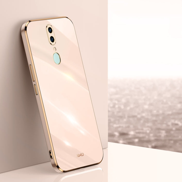 Custodia antiurto in TPU con bordo in oro con placcatura 6D XINLI, For OPPO A92s, For OPPO A93, For OPPO F11