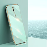 Custodia antiurto in TPU con bordo in oro con placcatura 6D XINLI, For OPPO A92s, For OPPO A93, For OPPO F11