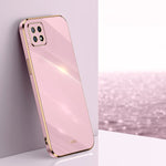 Custodia antiurto in TPU con bordo in oro con placcatura 6D XINLI, For OPPO Reno4 Pro, For OPPO Reno4 SE, For OPPO Reno5 4G