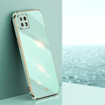 Custodia antiurto in TPU con bordo in oro con placcatura 6D XINLI, For OPPO Reno4 Pro, For OPPO Reno4 SE, For OPPO Reno5 4G