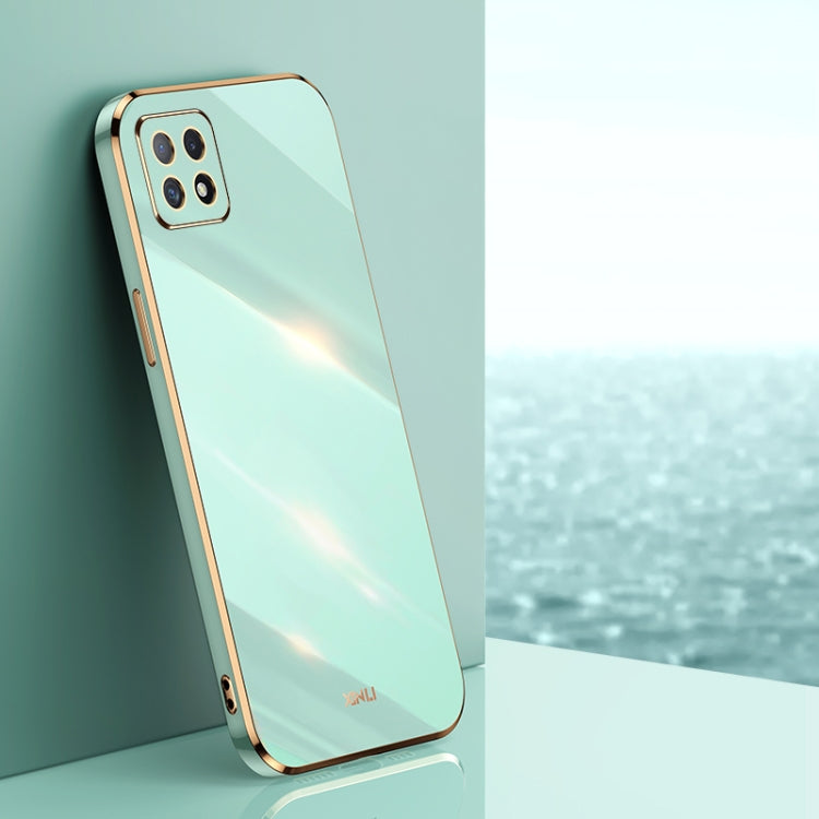Custodia antiurto in TPU con bordo in oro con placcatura 6D XINLI, For OPPO Reno4 Pro, For OPPO Reno4 SE, For OPPO Reno5 4G