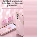 Custodia antiurto in TPU con bordo in oro con placcatura 6D XINLI, For OPPO Reno5 Pro, For OPPO Reno5 Pro+, For OPPO Reno6 Pro+ 5G
