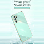 Custodia antiurto in TPU con bordo in oro con placcatura 6D XINLI, For OPPO Reno6 5G, For OPPO Reno6 Pro 5G, For OPPO A53 5G, For OPPO A53