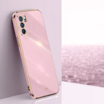 Custodia antiurto in TPU con bordo in oro con placcatura 6D XINLI, For OPPO Reno6 5G, For OPPO Reno6 Pro 5G, For OPPO A53 5G, For OPPO A53