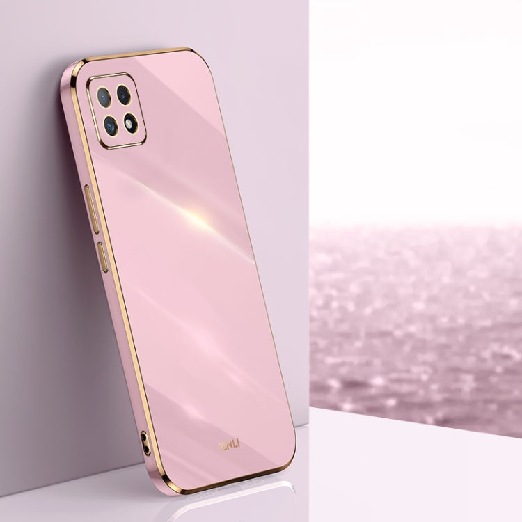 Custodia antiurto in TPU con bordo in oro con placcatura 6D XINLI, For OPPO Reno6 5G, For OPPO Reno6 Pro 5G, For OPPO A53 5G, For OPPO A53