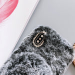 Custodia peluche con specchio per smartphone compatibili
