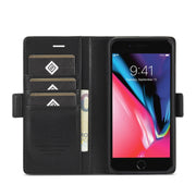LC.IMEEKE Custodia in pelle a vibrazione orizzontale PU + TPU con fibbia magnetica con supporto e slot per schede e portafoglio, For iPhone 8 Plus & 7 Plus, For iPhone X / XS, For iPhone XS Max, For iPhone XR