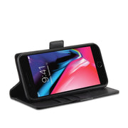 LC.IMEEKE Custodia in pelle a vibrazione orizzontale PU + TPU con fibbia magnetica con supporto e slot per schede e portafoglio, For iPhone 8 Plus & 7 Plus, For iPhone X / XS, For iPhone XS Max, For iPhone XR