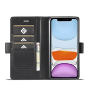 LC.IMEEKE Custodia in pelle a vibrazione orizzontale PU + TPU con fibbia magnetica con supporto e slot per schede e portafoglio, For iPhone 11, For iPhone 11 Pro, For iPhone 11 Pro Max, For iPhone 12 Pro Max