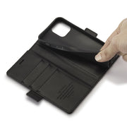 LC.IMEEKE Custodia in pelle a vibrazione orizzontale PU + TPU con fibbia magnetica con supporto e slot per schede e portafoglio, For iPhone 12 / 12 Pro, For iPhone 12 mini