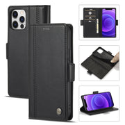 LC.IMEEKE Custodia in pelle a vibrazione orizzontale PU + TPU con fibbia magnetica con supporto e slot per schede e portafoglio, For iPhone 12 / 12 Pro, For iPhone 12 mini