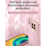 Custodia antiurto in TPU con bordo in oro con placcatura 6D XINLI, For Huawei Mate 30, For Huawei Mate 30 Pro, For Huawei Mate 40