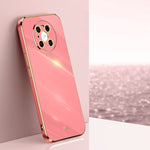 Custodia antiurto in TPU con bordo in oro con placcatura 6D XINLI, For Huawei Mate 40 Pro, For Huawei nova 6 5G, For Huawei nova 6 SE
