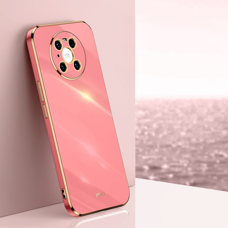 Custodia antiurto in TPU con bordo in oro con placcatura 6D XINLI, For Huawei Mate 40 Pro, For Huawei nova 6 5G, For Huawei nova 6 SE