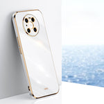 Custodia antiurto in TPU con bordo in oro con placcatura 6D XINLI, For Huawei Mate 40 Pro, For Huawei nova 6 5G, For Huawei nova 6 SE