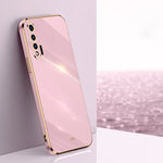 Custodia antiurto in TPU con bordo in oro con placcatura 6D XINLI, For Huawei Mate 40 Pro, For Huawei nova 6 5G, For Huawei nova 6 SE