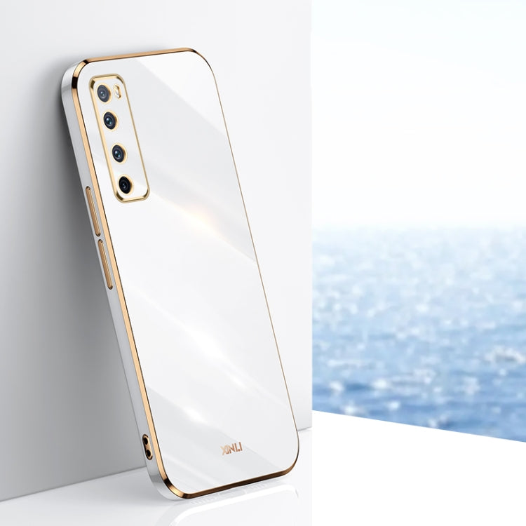 Custodia antiurto in TPU con bordo in oro con placcatura 6D XINLI, For Huawei nova 7 5G, For Huawei nova 7 Pro 5G, For Huawei nova 7 SE