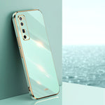 Custodia antiurto in TPU con bordo in oro con placcatura 6D XINLI, For Huawei nova 7 5G, For Huawei nova 7 Pro 5G, For Huawei nova 7 SE