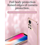 Custodia antiurto in TPU con bordo in oro con placcatura 6D XINLI, For Huawei nova 8 Pro 5G, For Huawei nova 8 SE, For Huawei P30