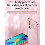 Custodia antiurto in TPU con bordo in oro con placcatura 6D XINLI, For Huawei P30 Pro, For Huawei P30 Lite, For Huawei P40