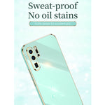 Custodia antiurto in TPU con bordo in oro con placcatura 6D XINLI, For Huawei P30 Pro, For Huawei P30 Lite, For Huawei P40