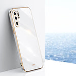 Custodia antiurto in TPU con bordo in oro con placcatura 6D XINLI, For Huawei P30 Pro, For Huawei P30 Lite, For Huawei P40