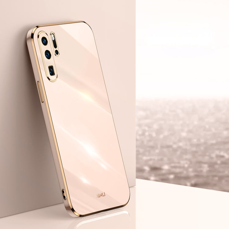 Custodia antiurto in TPU con bordo in oro con placcatura 6D XINLI, For Huawei P30 Pro, For Huawei P30 Lite, For Huawei P40