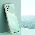 Custodia antiurto in TPU con bordo in oro con placcatura 6D XINLI, For Huawei P30 Pro, For Huawei P30 Lite, For Huawei P40