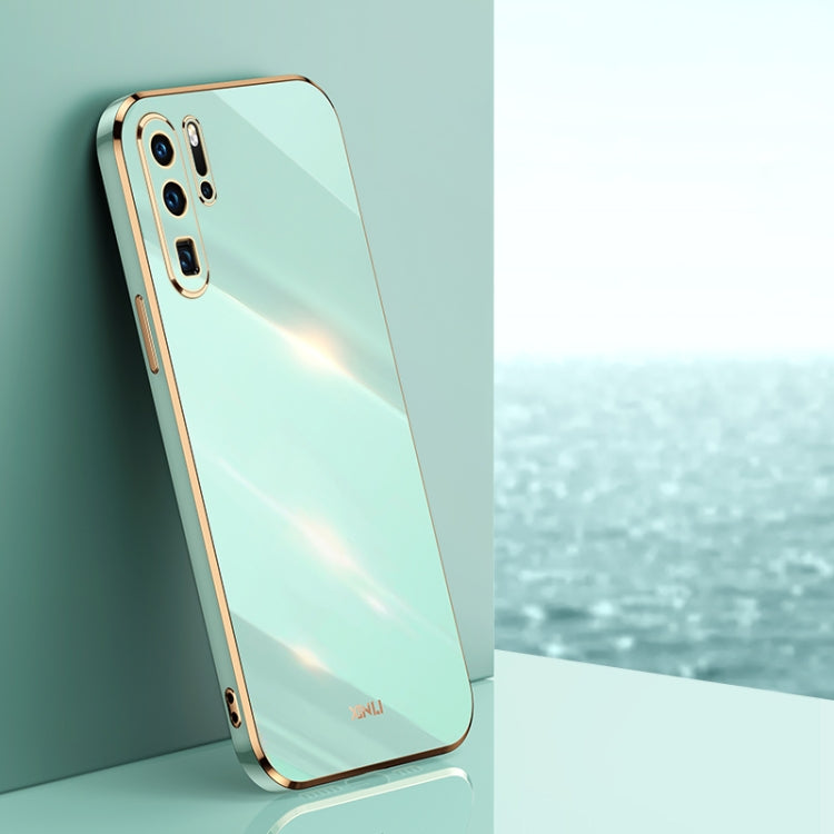 Custodia antiurto in TPU con bordo in oro con placcatura 6D XINLI, For Huawei P30 Pro, For Huawei P30 Lite, For Huawei P40