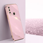Custodia antiurto in TPU con bordo in oro con placcatura 6D XINLI, For Huawei P30 Pro, For Huawei P30 Lite, For Huawei P40