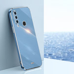 Custodia antiurto in TPU con bordo in oro con placcatura 6D XINLI, For Huawei P30 Pro, For Huawei P30 Lite, For Huawei P40