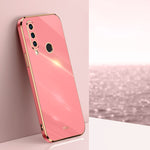 Custodia antiurto in TPU con bordo in oro con placcatura 6D XINLI, For Huawei P30 Pro, For Huawei P30 Lite, For Huawei P40