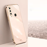 Custodia antiurto in TPU con bordo in oro con placcatura 6D XINLI, For Huawei P30 Pro, For Huawei P30 Lite, For Huawei P40