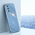 Custodia antiurto in TPU con bordo in oro con placcatura 6D XINLI, For Huawei P30 Pro, For Huawei P30 Lite, For Huawei P40