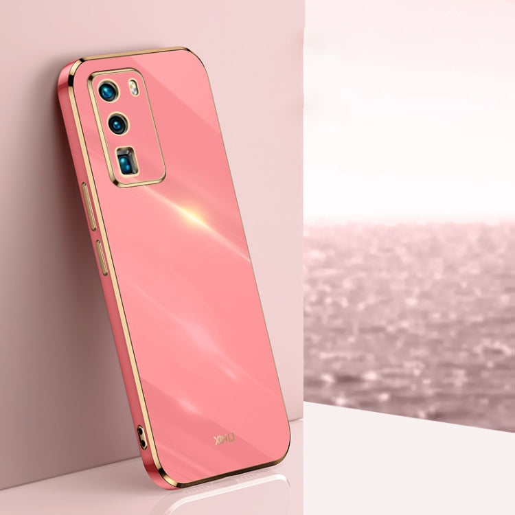Custodia antiurto in TPU con bordo in oro con placcatura 6D XINLI, For Huawei P30 Pro, For Huawei P30 Lite, For Huawei P40