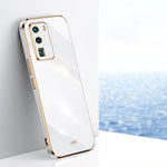Custodia antiurto in TPU con bordo in oro con placcatura 6D XINLI, For Huawei P30 Pro, For Huawei P30 Lite, For Huawei P40