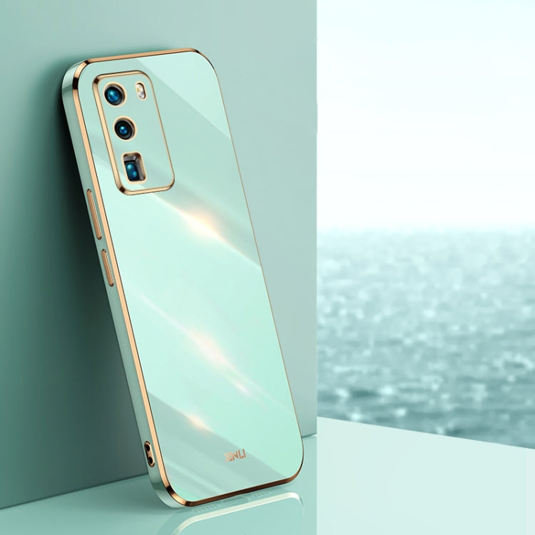 Custodia antiurto in TPU con bordo in oro con placcatura 6D XINLI, For Huawei P30 Pro, For Huawei P30 Lite, For Huawei P40