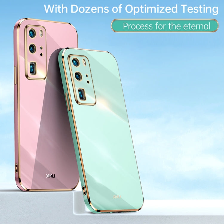 Custodia antiurto in TPU con bordo in oro con placcatura 6D XINLI, For Huawei P40 Pro, For Honor 20, For Honor 20 Pro