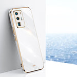 Custodia antiurto in TPU con bordo in oro con placcatura 6D XINLI, For Huawei P40 Pro, For Honor 20, For Honor 20 Pro