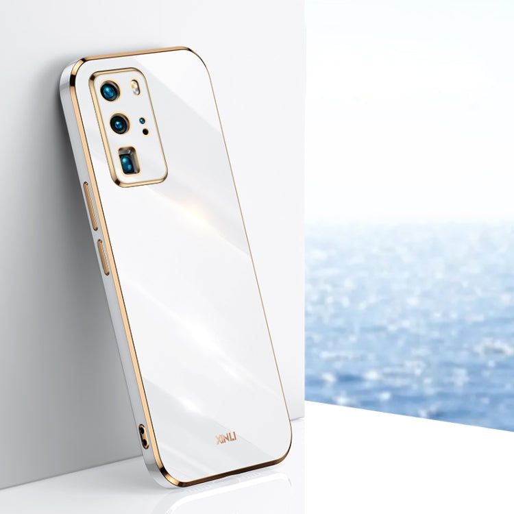 Custodia antiurto in TPU con bordo in oro con placcatura 6D XINLI, For Huawei P40 Pro, For Honor 20, For Honor 20 Pro