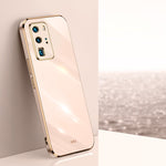 Custodia antiurto in TPU con bordo in oro con placcatura 6D XINLI, For Huawei P40 Pro, For Honor 20, For Honor 20 Pro