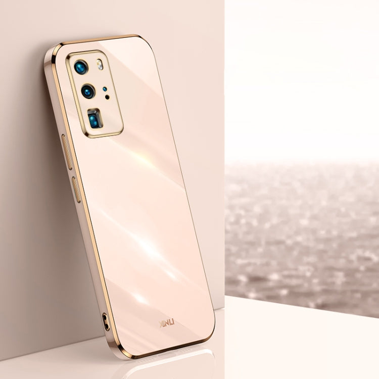 Custodia antiurto in TPU con bordo in oro con placcatura 6D XINLI, For Huawei P40 Pro, For Honor 20, For Honor 20 Pro