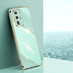 Custodia antiurto in TPU con bordo in oro con placcatura 6D XINLI, For Huawei P40 Pro, For Honor 20, For Honor 20 Pro