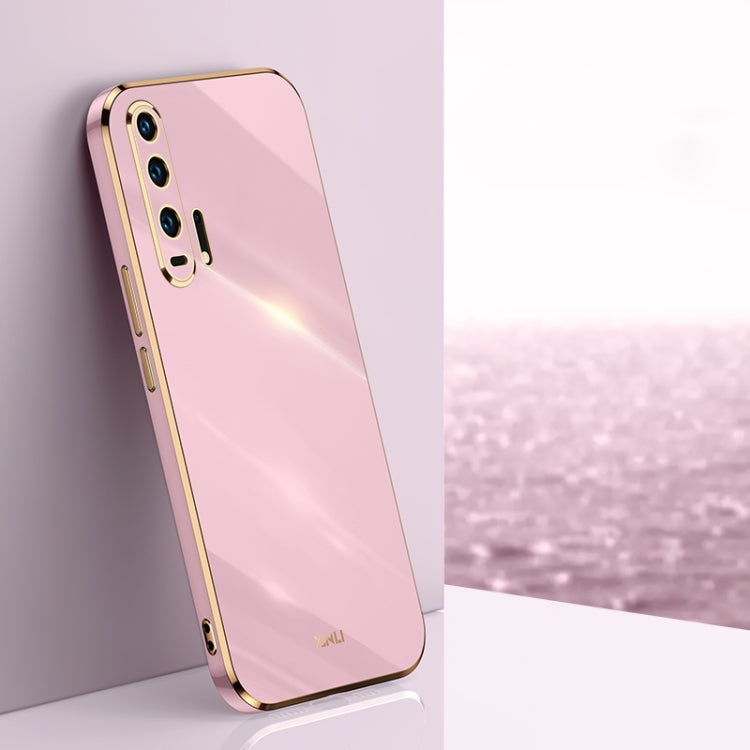 Custodia antiurto in TPU con bordo in oro con placcatura 6D XINLI, For Huawei P40 Pro, For Honor 20, For Honor 20 Pro
