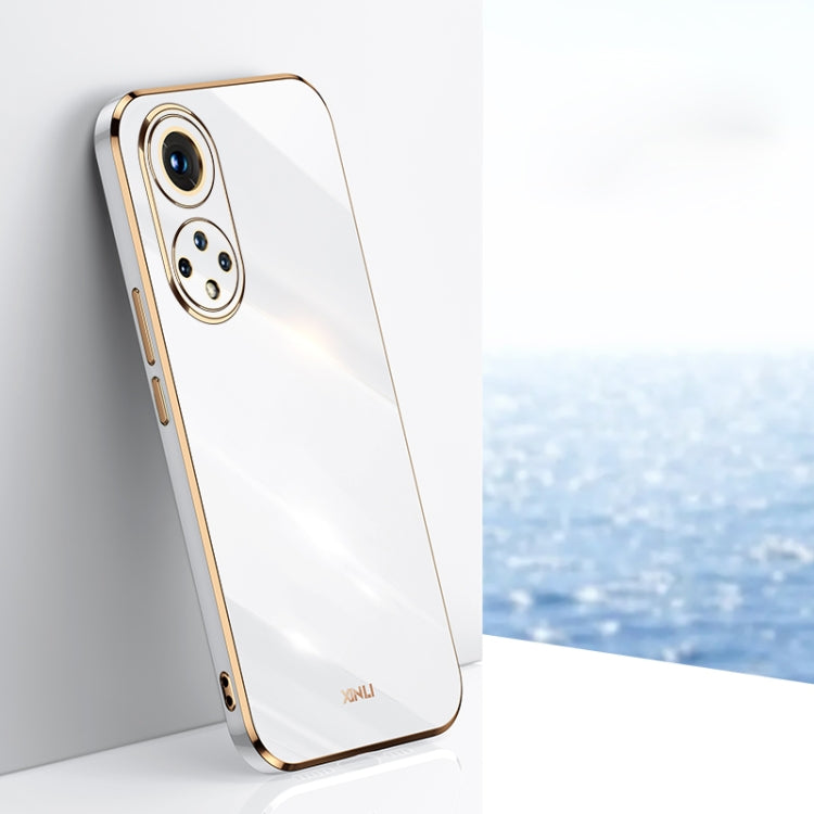 Custodia antiurto in TPU con bordo in oro con placcatura 6D XINLI, For Honor 30S, For Honor 30 Youth, For Honor 50 Pro