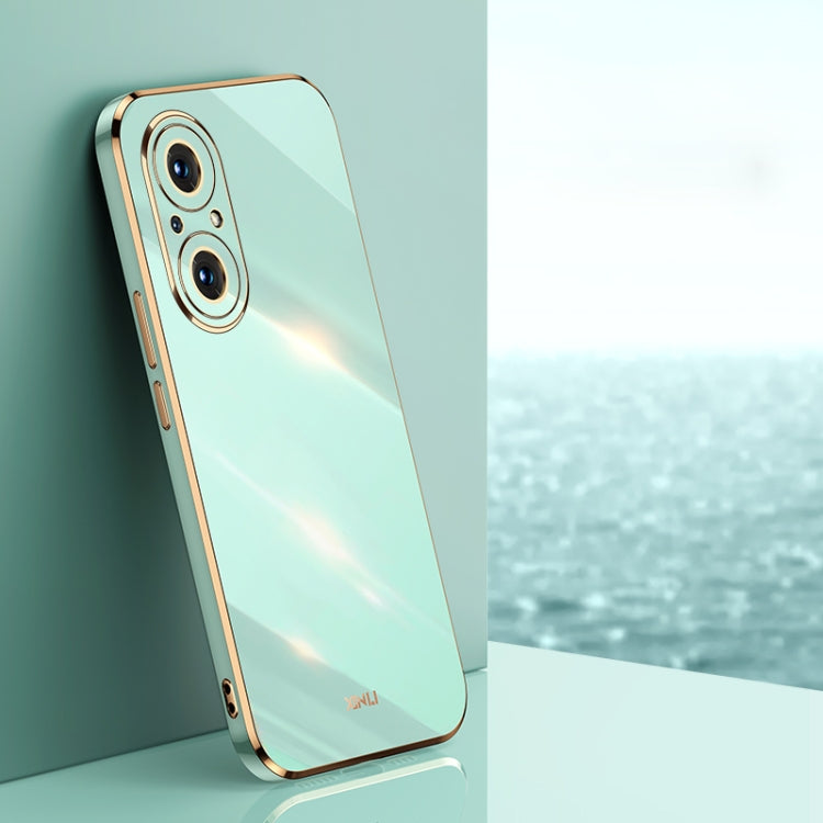 Custodia antiurto in TPU con bordo in oro con placcatura 6D XINLI, For Honor 50 SE, For Honor Play 3, For Honor Play 5T Youth