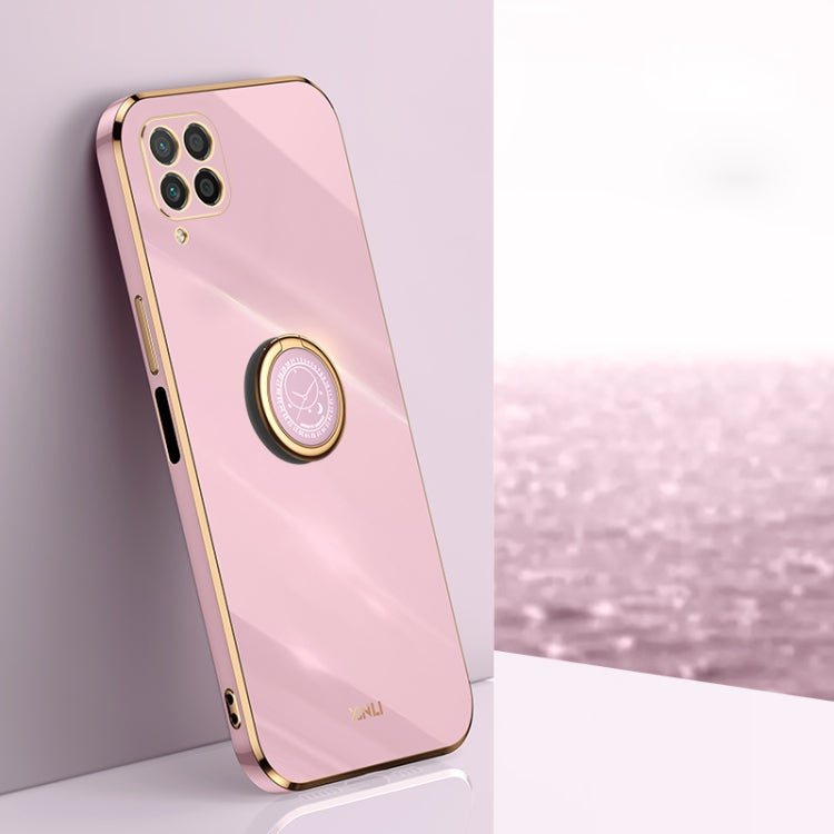 Custodia antiurto in TPU con bordo in oro placcato 6D dritto XINLI con supporto per anello, For Huawei Mate 40 Pro, For Huawei nova 6 5G, For Huawei nova 6 SE