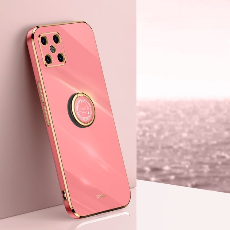 Custodia antiurto in TPU con bordo in oro placcato 6D dritto XINLI con supporto per anello, For Huawei nova 8 5G, For Huawei nova 8 Pro 5G, For Huawei nova 8 SE