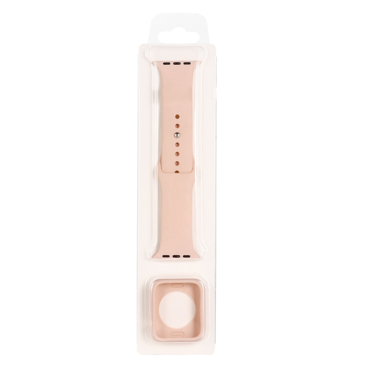 Cinturino di ricambio in silicone + set custodia protettiva per orologio, For Apple Watch Series 3 & 2 & 1 38mm